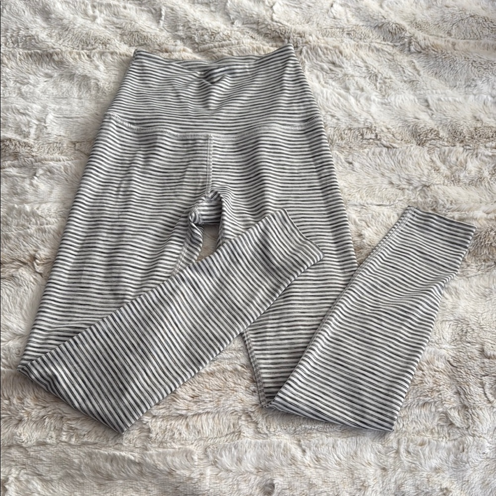 Striped Gray Leggings